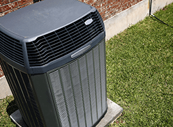 Outdoor home HVAC unit